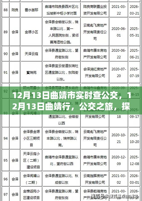12月13日曲靖市公交探寻之旅，心灵与自然的和谐共生