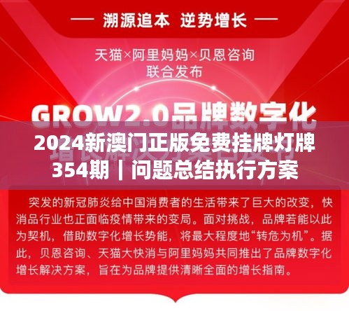 2024新澳门正版免费挂牌灯牌354期｜问题总结执行方案