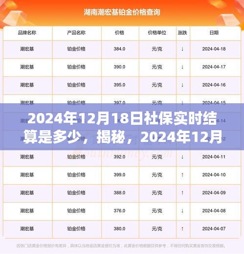 揭秘，2024年12月18日社保实时结算深度解析及金额揭秘
