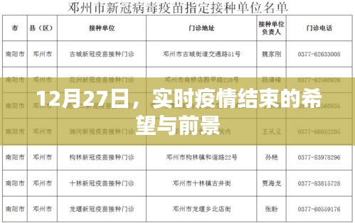 实时疫情结束的希望与前景分析
