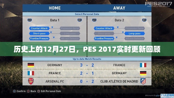 PES 2017实时更新回顾，历史上的十二月二十七日