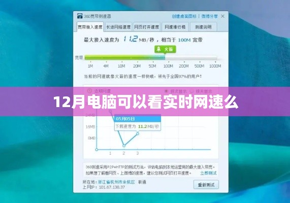 电脑网速实时监控，12月必备技巧！