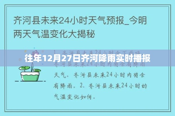 齐河往年12月27日降雨实况播报