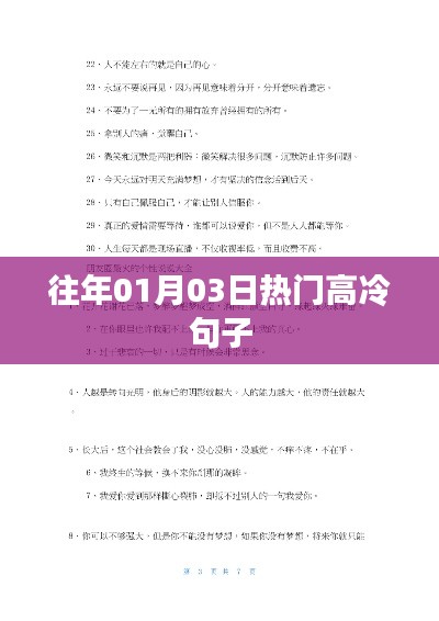 精选高冷风格句子盘点