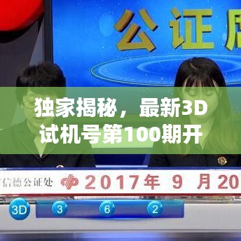 独家揭秘，最新3D试机号第100期开奖结果，轻松查询获大奖！