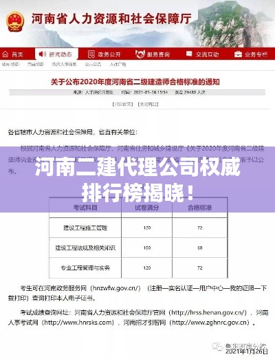 河南二建代理公司权威排行榜揭晓！