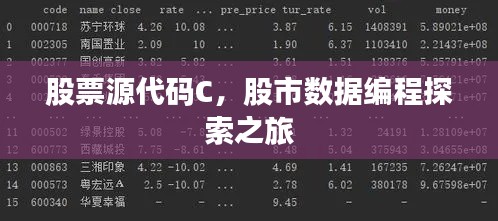 股票源代码C，股市数据编程探索之旅