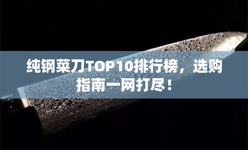 纯钢菜刀TOP10排行榜，选购指南一网打尽！