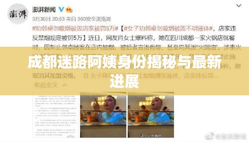 成都迷路阿姨身份揭秘与最新进展
