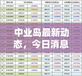 中业岛最新动态，今日消息一览