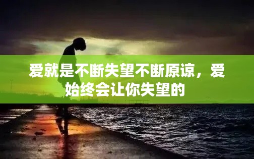 爱就是不断失望不断原谅，爱始终会让你失望的 