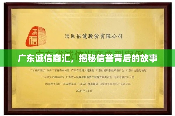 广东诚信商汇，揭秘信誉背后的故事