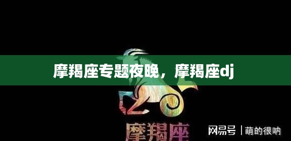 摩羯座专题夜晚，摩羯座dj 