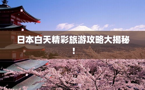 日本白天精彩旅游攻略大揭秘！
