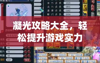 凝光攻略大全，轻松提升游戏实力，掌握这些技巧！