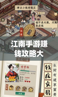 江南手游赚钱攻略大揭秘，轻松赚钱秘籍，助你成为游戏富豪！