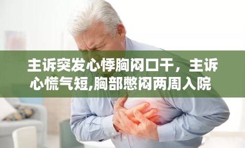 主诉突发心悸胸闷口干，主诉心慌气短,胸部憋闷两周入院 