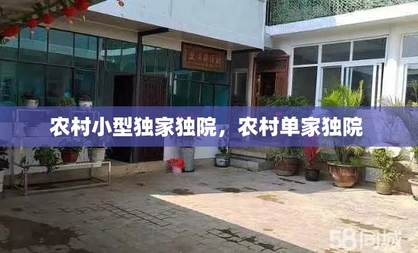 农村小型独家独院，农村单家独院 