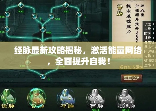 经脉最新攻略揭秘，激活能量网络，全面提升自我！