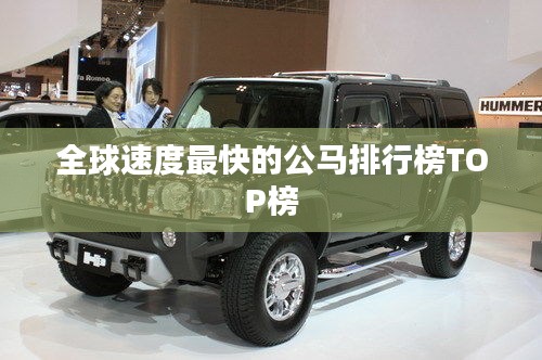 全球速度最快的公马排行榜TOP榜
